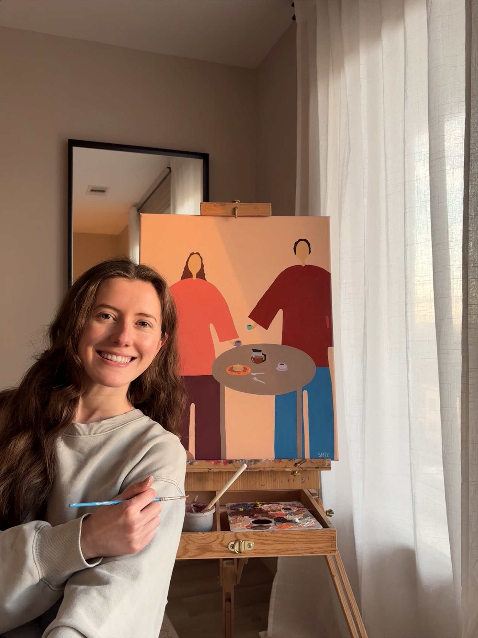 Sophie in her studio